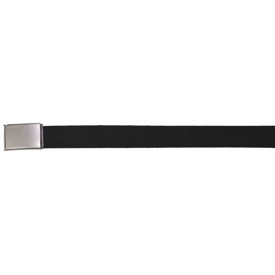 MFH Grtel, schwarz, 3,2 cm breit, Metallklappschlo, matt silber