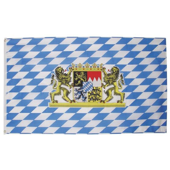MFH Fahne, Bayern mit Lwen, Polyester, Gr. 90x150 cm