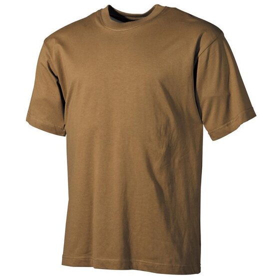 MFH US T-Shirt, halbarm, coyote, 170g/m