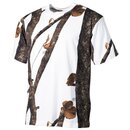 MFH US T-Shirt, hunter-snow, halbarm, 170g/m²