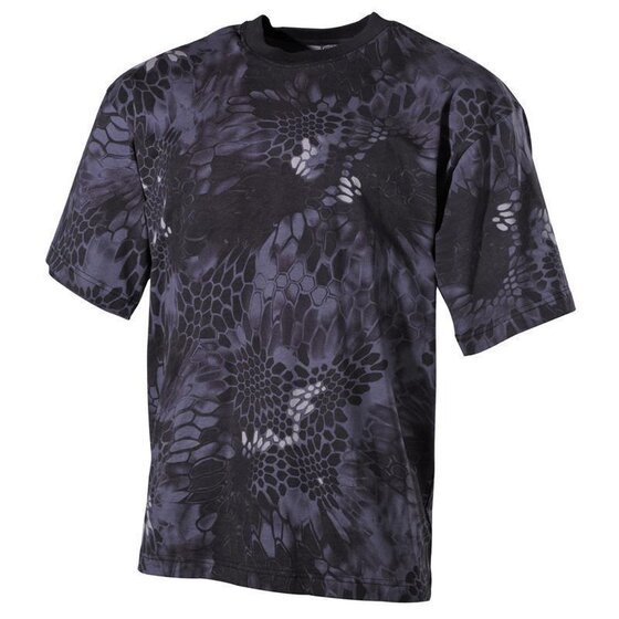MFH US T-Shirt, halbarm, snake black, 170g/m