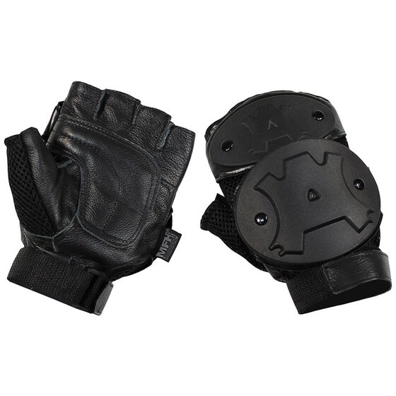 MFH Handschuhe, ohne Finger, Knchelschutz, schwarz