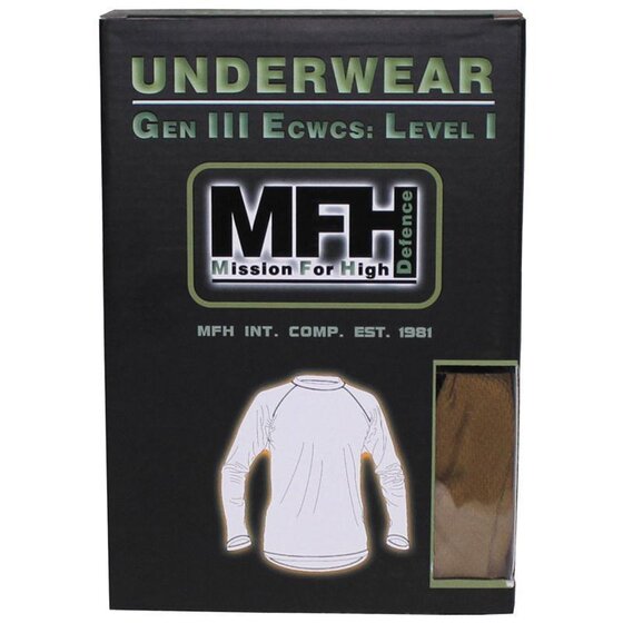 MFH US Unterhemd, Level I, GEN III, oliv M