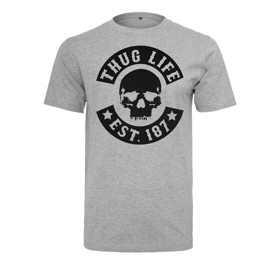 Thug Life Skull Tee, grey