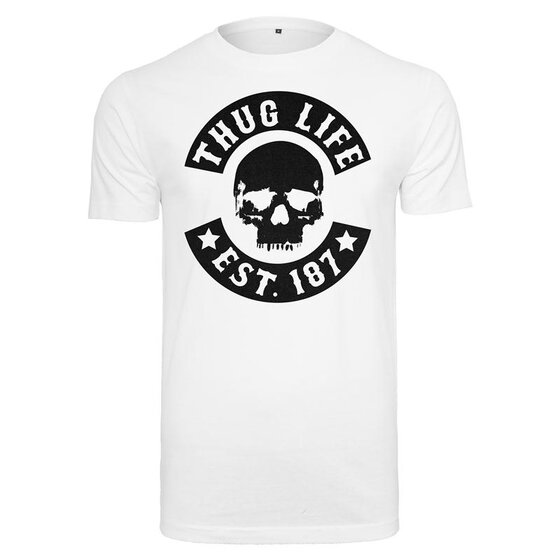 Thug Life Skull Tee, white