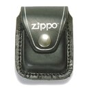 ZIPPO Grtel Tasche Leder, schwarz