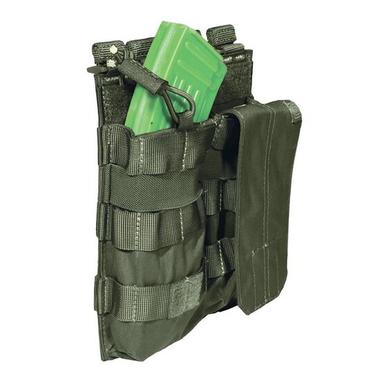 5.11 AK47/74 Bungee W Cover Double, oliv